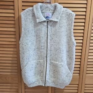 🍂Vintage Northern Watters Knitwear Zip Up Sweater Vest
